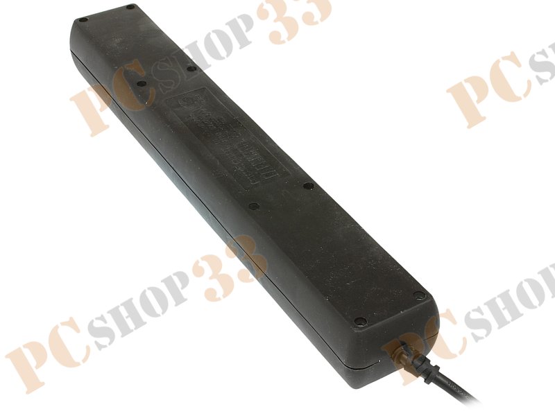 Сетевой фильтр на 6 розеток Гарнизон EHB-10, черный (3.0м)