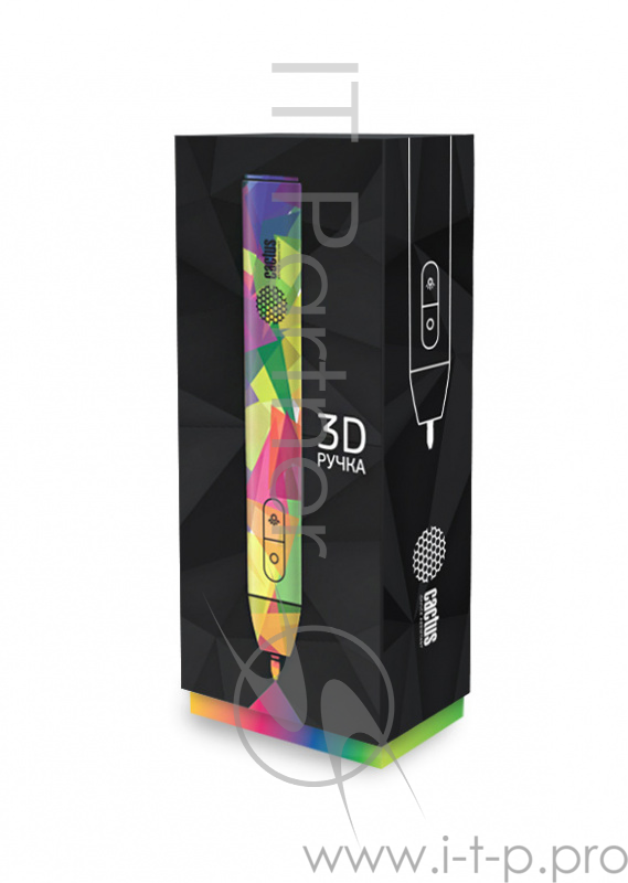 Ручка 3D Cactus CS-3D-UV-PS черный