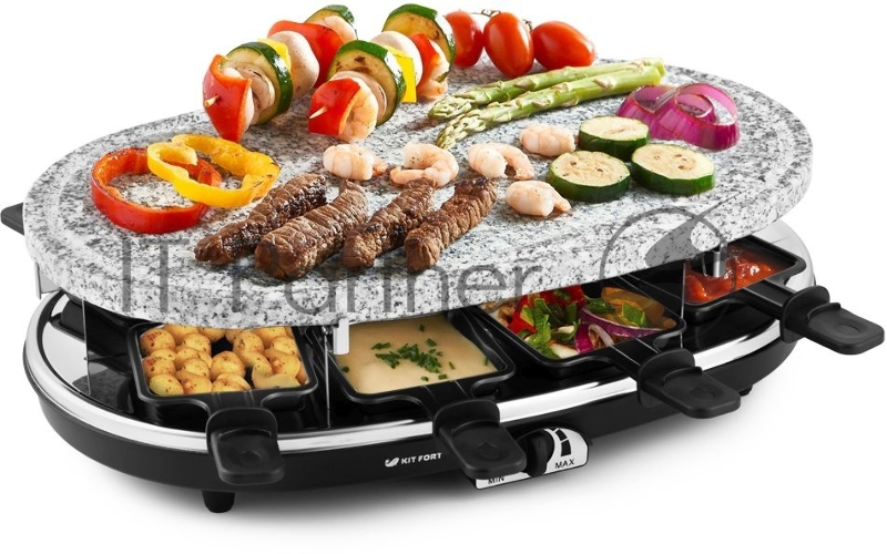 Электрогриль Kitfort КТ-1651 1500Вт серебристый