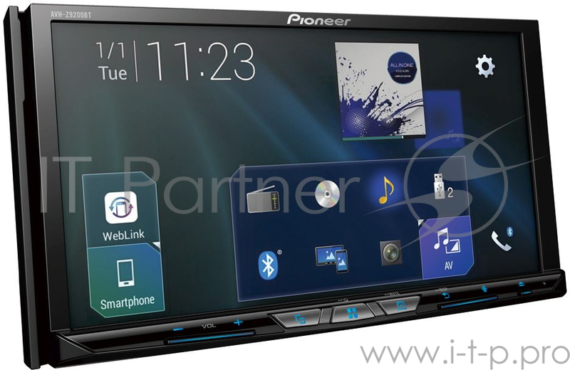 Автомагнитола CD DVD Pioneer AVH-Z9200BT 2DIN 4x50Вт