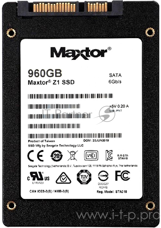 Накопитель SSD Seagate Original SATA III 960Gb YA960VC1A001 Maxtor 2.5