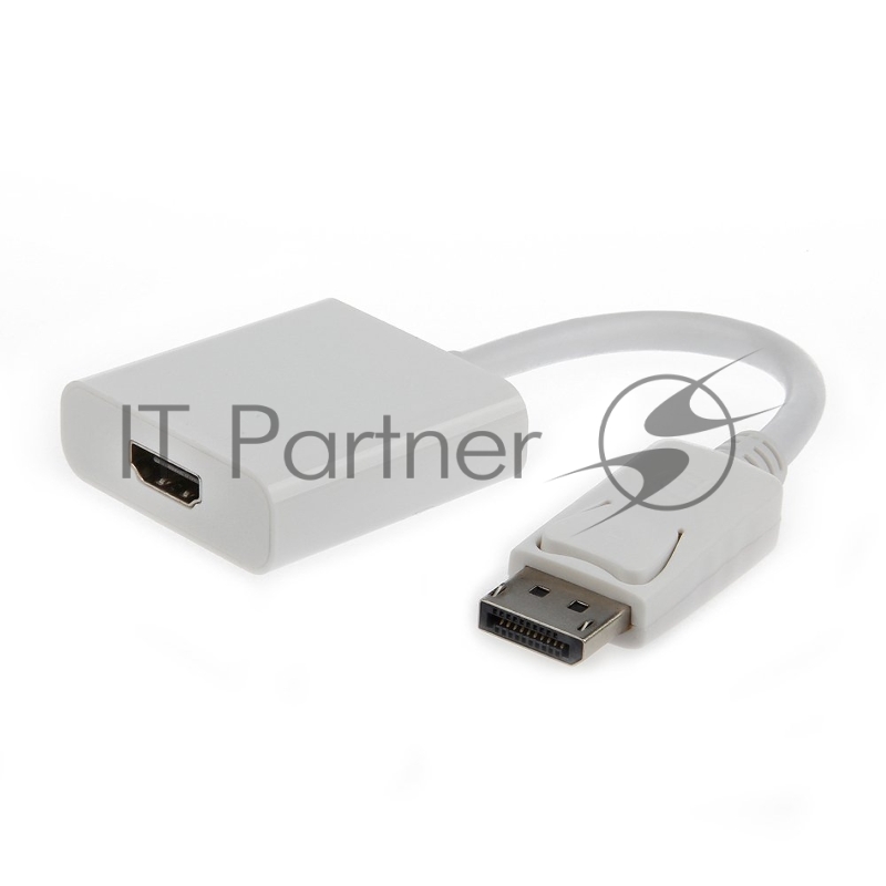 Переходник DisplayPort - HDMI Cablexpert A-DPM-HDMIF-002-W, 20M/19F, белый, пакет