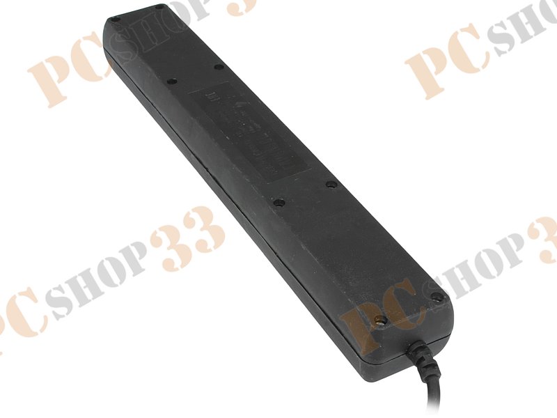 Сетевой фильтр на 6 розеток Гарнизон EHB-0, черный (0.5м) тип IEC C14