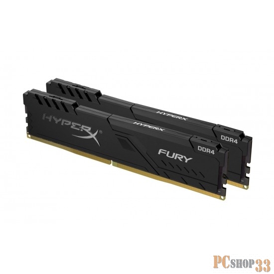 Модуль памяти Kingston DRAM 32GB 2400MHz DDR4 CL15 DIMM (Kit of 2) HyperX FURY Black EAN: 740617293418