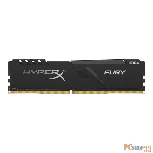 Модуль памяти Kingston DDR 4 DIMM 64Gb PC25600, 3200Mhz, Kingston HyperX FURY Black CL16 (Kit of 4) (HX432C16FB3K4/64) (retail)