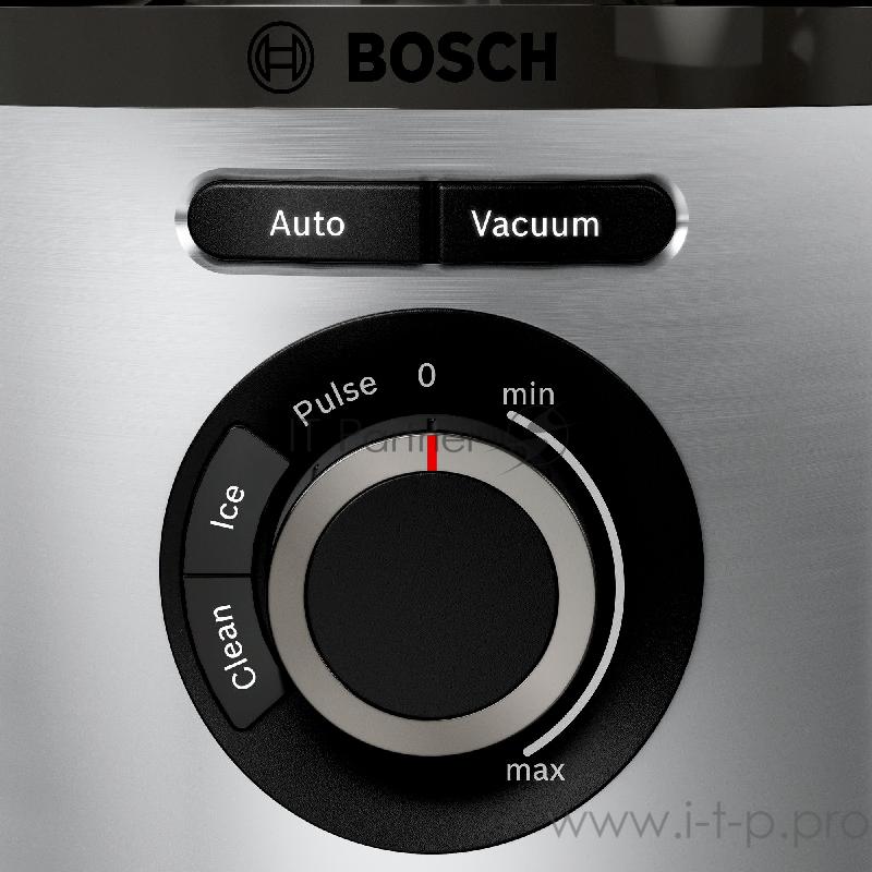 Блендер BOSCH Блендер BOSCH/ 1000Вт, Vacuum (создание вакуума), дробление льда, чистка 2 вакуумных контейнера объёмом 1,5 л и 0,75 л, дорожная бутылка 500 мл