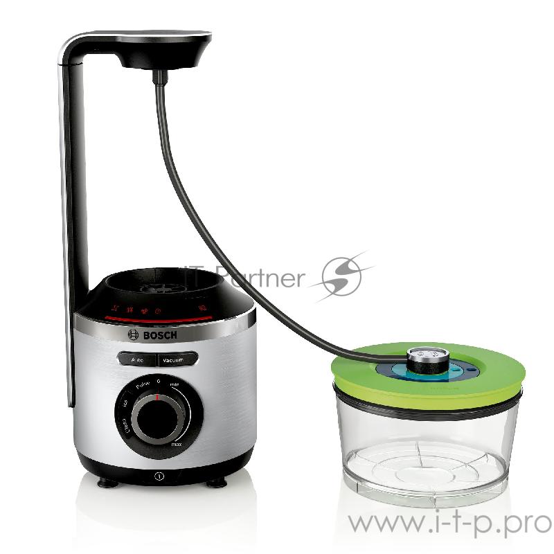 Блендер BOSCH Блендер BOSCH/ 1000Вт, Vacuum (создание вакуума), дробление льда, чистка 2 вакуумных контейнера объёмом 1,5 л и 0,75 л, дорожная бутылка 500 мл