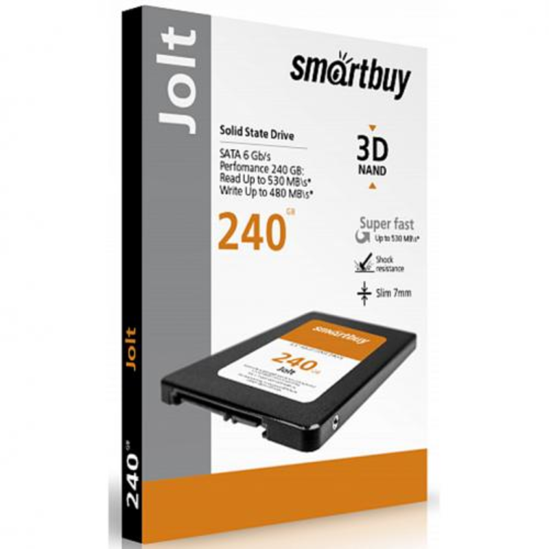 накопитель Smartbuy SSD 240Gb Jolt SB240GB-JLT-25SAT3 {SATA3.0, 7mm}
