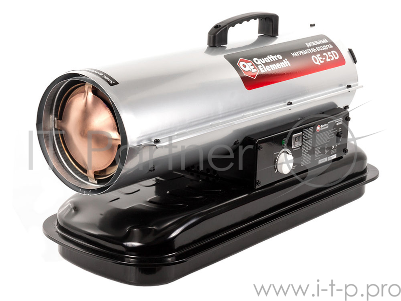 Нагреватель жидкотопливный QUATTRO ELEMENTI QE-25D прямой нагрев 25кВт 400м3/ч 2.2кг/ч бак 20л