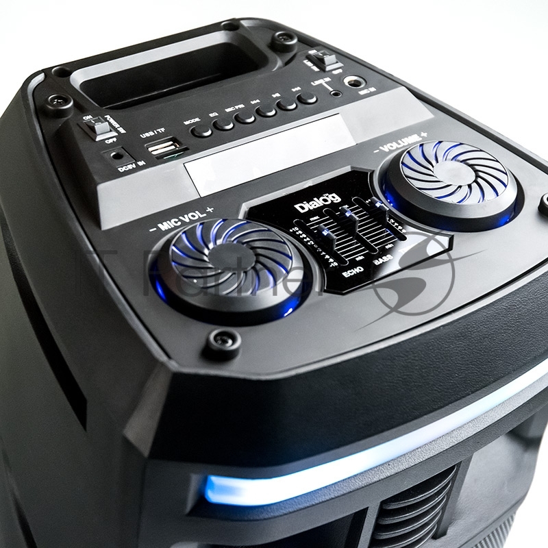 Dialog Oscar AO-12 1.0, 30W RMS, Караоке с микрофоном, BT+FM+USB+SD+LED