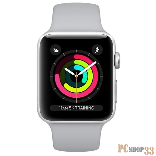 Умные часы Apple Watch Series 3 42mm Silver Aluminium with Fog Sport Band MQL02RU/A