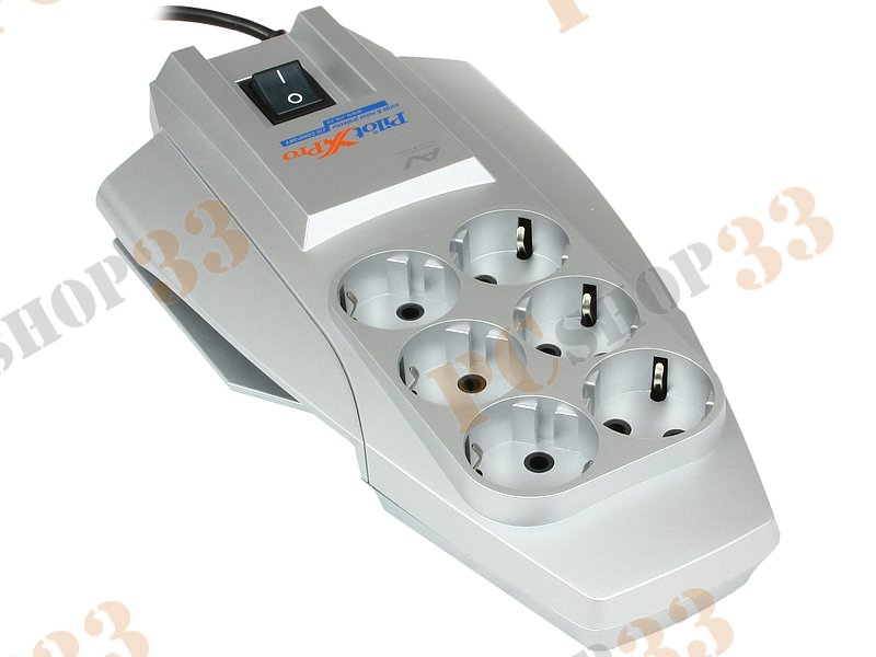 Сетевой фильтр на 6 розеток ZIS Pilot X-Pro (5.0м)