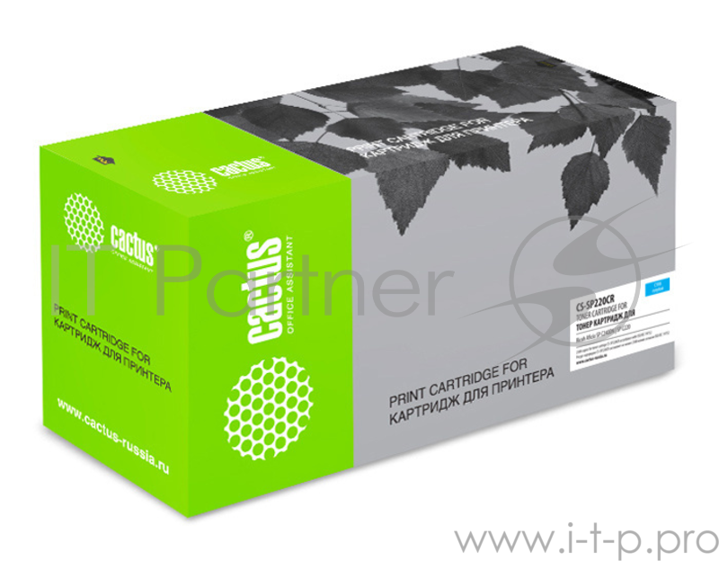 Картридж лазерный Cactus 406053 CS-SP220CR голубой (2300стр.) для Ricoh Aficio SP C240DN/SP C220/SP C221/SP C222