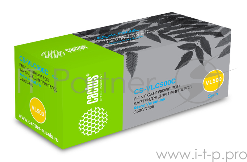 Картридж лазерный Cactus CS-VLC500C 106R03877 голубой (2400стр.) для Xerox VersaLink C500/C505
