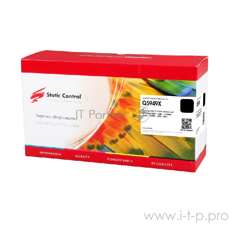 Картридж лазерный Static Control 002-01-S5949X Q5949X черный (6000стр.) для HP LJ 1320/3390/3392