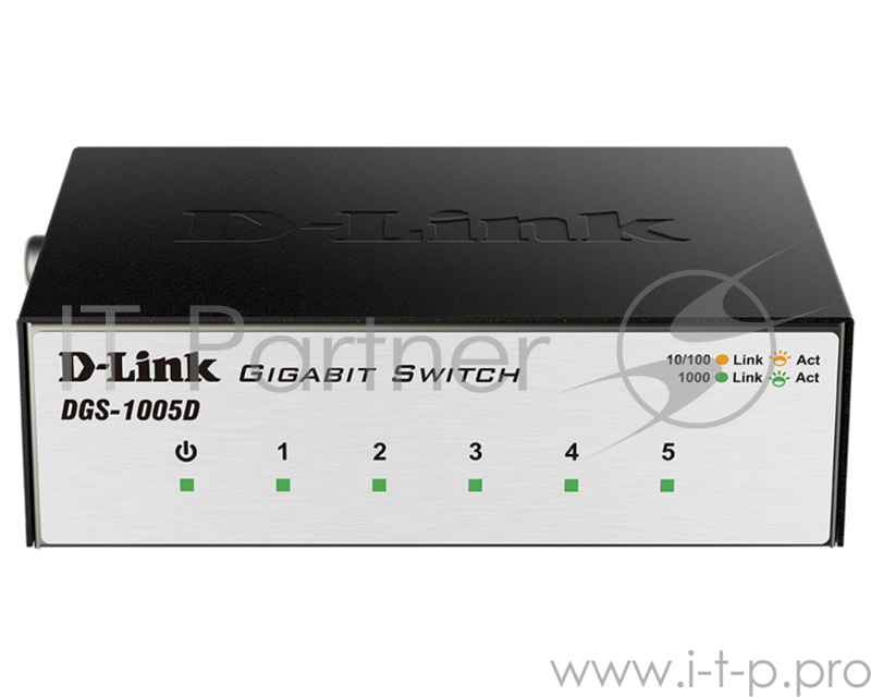 Сетевое оборудование D-Link DGS-1005D/I2A/I3A Неуправляемый коммутатор с 5 портами 10/100/1000Base-T и функцией энергосбережения