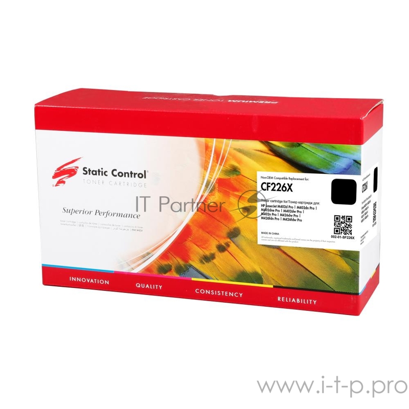 Картридж лазерный Static Control 002-01-SF226X CF226X черный (9000стр.) для HP LJ M402d/M402n/M426dw/M426fdn/M42