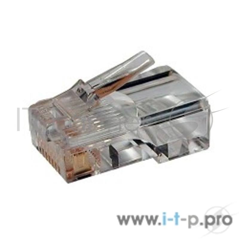Монтажное оборудование Hyperline PLUG-8P8C-U-C5 Разъем RJ-45(8P8C) под витую пару, категория 5e (50 µ