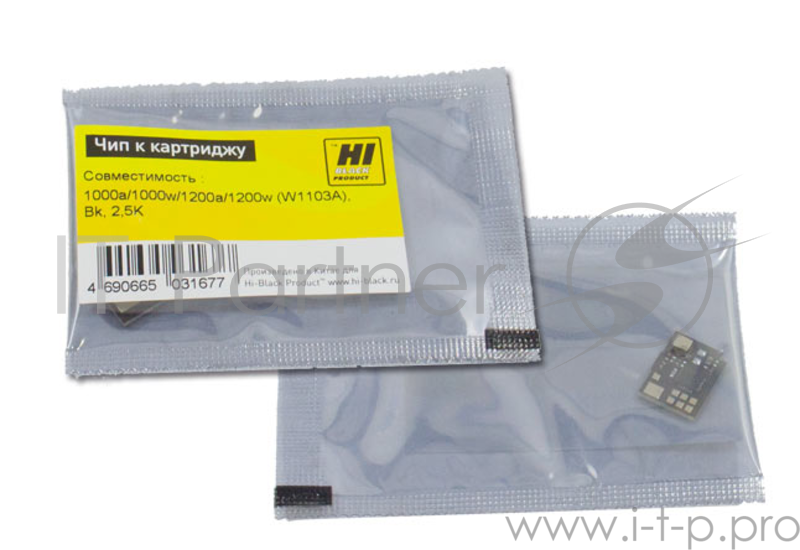 Чип Hi-Black к картриджу HP Neverstop Laser 1000a/1000w/1200a/1200w (W1103A), Bk, 2,5K