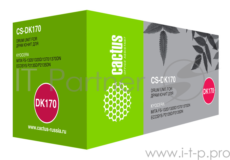 Блок фотобарабана Cactus CS-DK170 ч/б:100000стр. для Kyocera Ecosys M2035/ M2035dn/M2535 Kyocera