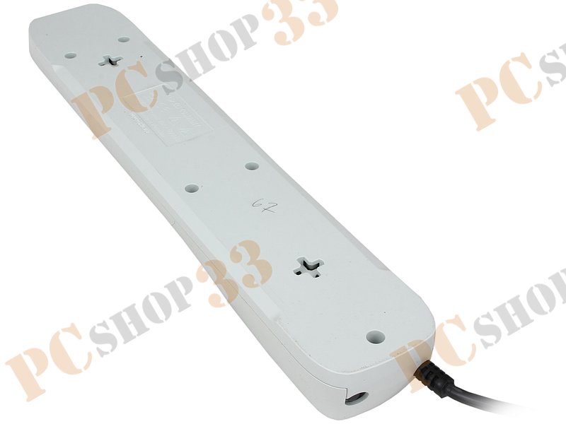 Сетевой фильтр на 6 розеток ZIS Pilot L, белый (10.0м)