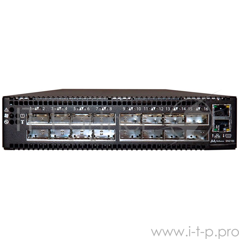 Mellanox Spectrum based 40GbE 1U Open Switch with ONIE, 16 QSFP28 ports, 2 AC PSUs,x86 2core, short depth,, P2C airflow, Rail Kit must be purchased separately, RoHS6