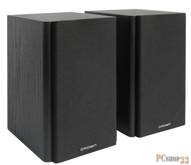 Колонки CROWN CMS-240 (МДФ, 220V, 24W управление Volume/Treble/Bass, кнопка включения, Длина кабеля между колонками 1мДлина аудио-кабеля и питания 2м.)
