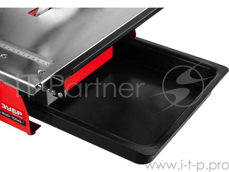 Плиткорезы ЗУБР МАСТЕР Электроплиткорез ЭП-200-1000Н { диск 200 мм, глубина реза 90°-40мм/45°-25мм, стол 500х400мм, 2950об/мин, 1000Вт }