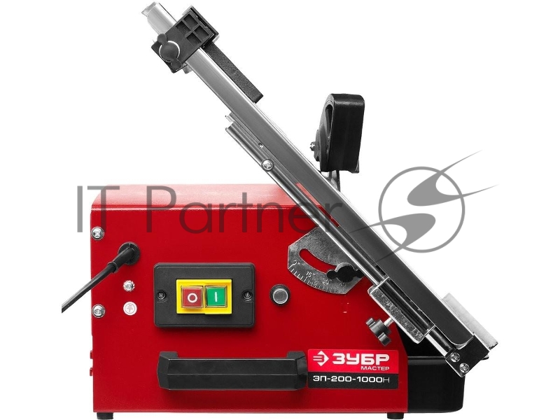 Плиткорезы ЗУБР МАСТЕР Электроплиткорез ЭП-200-1000Н { диск 200 мм, глубина реза 90°-40мм/45°-25мм, стол 500х400мм, 2950об/мин, 1000Вт }