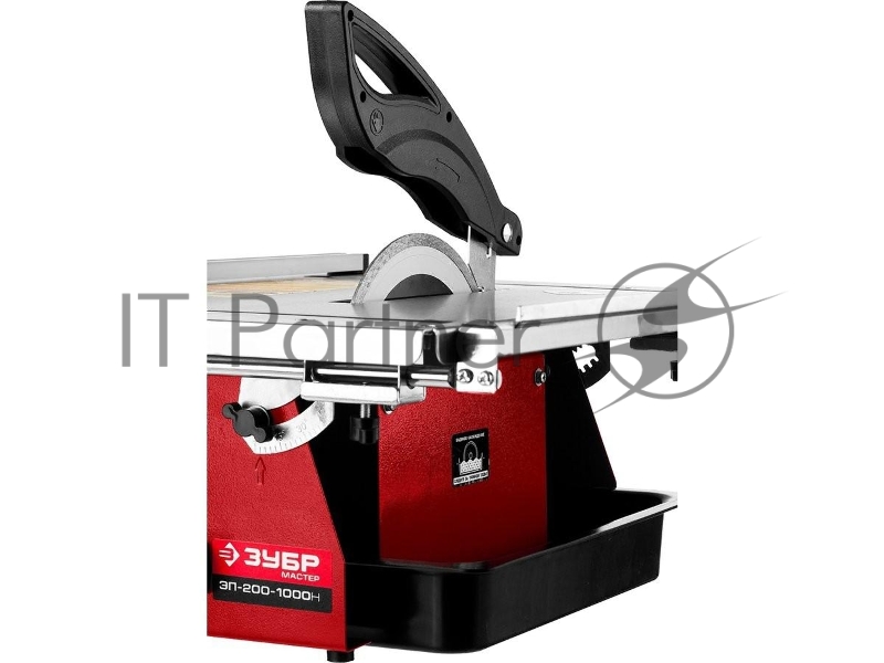 Плиткорезы ЗУБР МАСТЕР Электроплиткорез ЭП-200-1000Н { диск 200 мм, глубина реза 90°-40мм/45°-25мм, стол 500х400мм, 2950об/мин, 1000Вт }