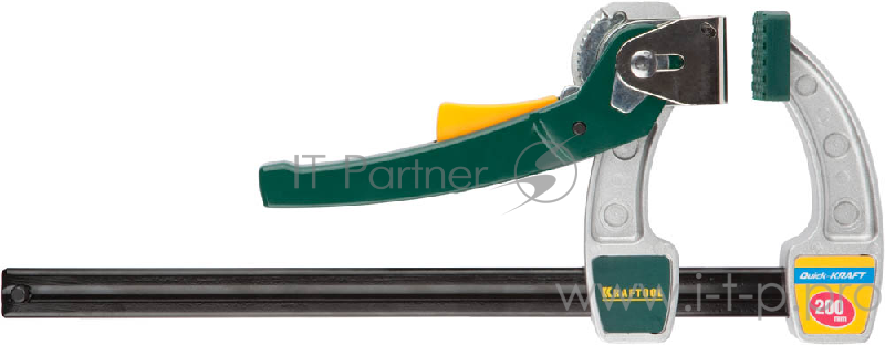 Струбцина KRAFTOOL 32019-75-200 industrie рычаж. быстрозажим. тип f 75 х 200мм