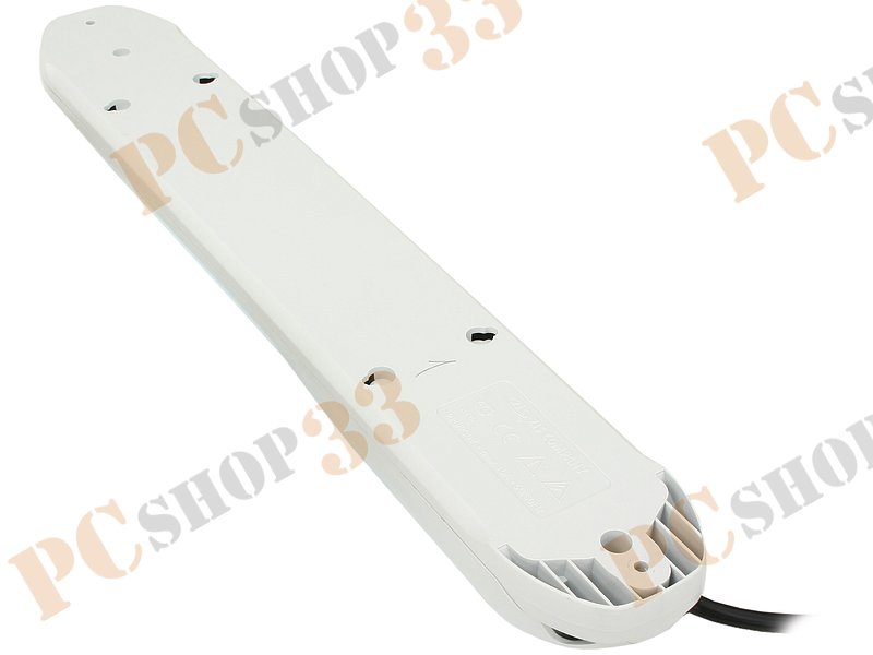 Сетевой фильтр на 6 розеток ZIS Pilot GL-6, белый (5.0м)