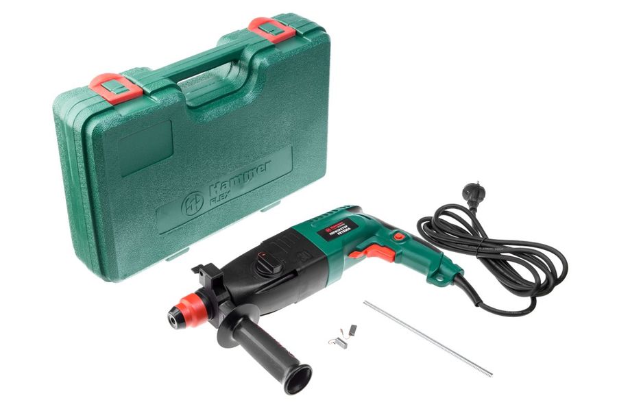 Перфоратор Hammer Flex PRT800A 137-010 Перфоратор 29266 { 800 Вт SDS+ 26мм 0-780об/мин 2.6Дж 3 режима кейс}