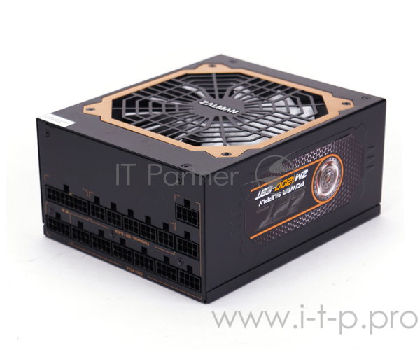 Блок питания Zalman EBT ZM1200-EBT 200W, ATX12V v2.3, EPS, APFC, 14cm Fan, FCM, 80+ Gold, Retail