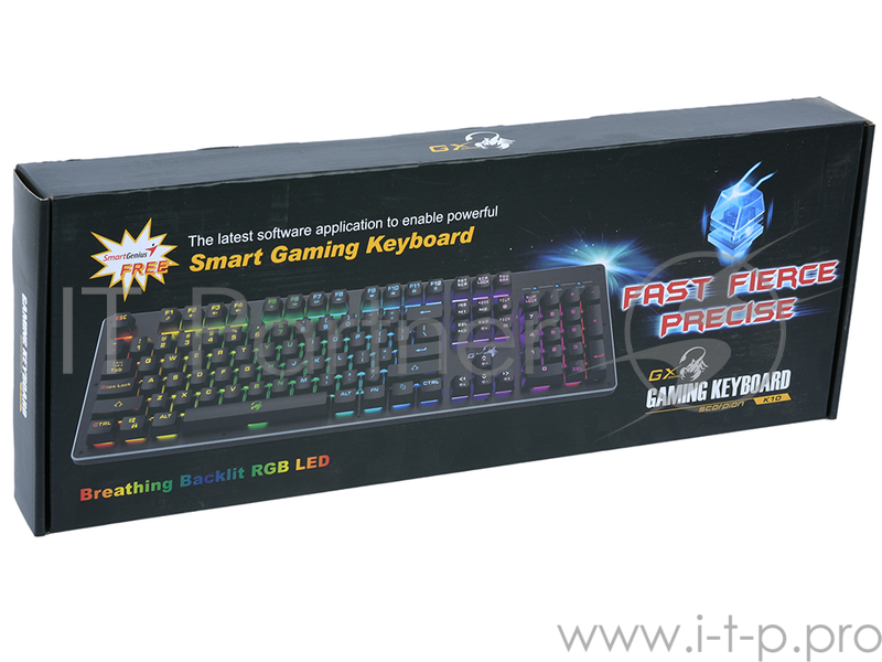 Клавиатура, Genius Game keyboard Scorpion K10, Black,RU,GK-170. (DR31310003402)