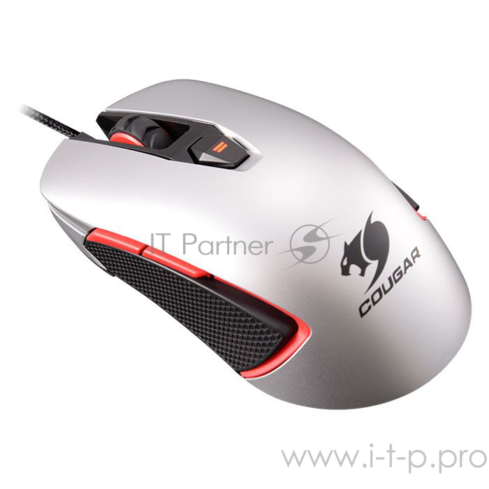 Мышь Cougar 400M Silver игровая, 4000DPI, регулировка DPI, механизм Omron, 8 прогр.клавиш, встроен.память, RGB подсветка (16млн цветов) Мышь Cougar 400M Silver игровая, 4000DPI, регулировка DPI, механизм Omron, 8 прогр.клавиш, встроен.память, RGB под