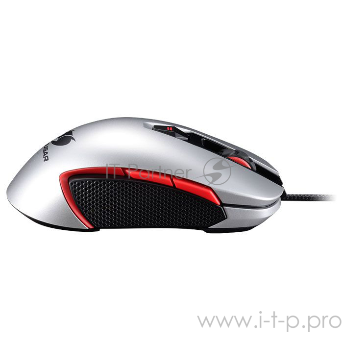 Мышь Cougar 400M Silver игровая, 4000DPI, регулировка DPI, механизм Omron, 8 прогр.клавиш, встроен.память, RGB подсветка (16млн цветов) Мышь Cougar 400M Silver игровая, 4000DPI, регулировка DPI, механизм Omron, 8 прогр.клавиш, встроен.память, RGB под