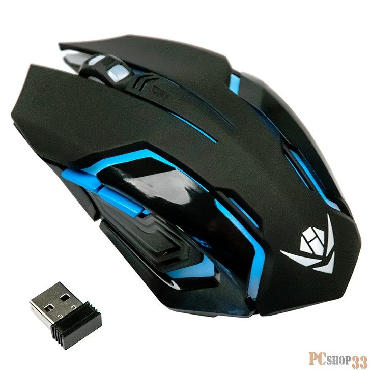 Мышь Dialog MROG-20UR Nakatomi Gaming RF 2.4G Optical - игровая, 6 кнопок+ролик, 7ми цветная подсветка