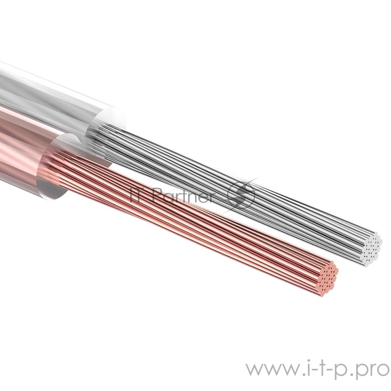 Rexant 01-6308 Кабель акустический, 2х2.50 мм2, прозрачный SILICON, 100 м.