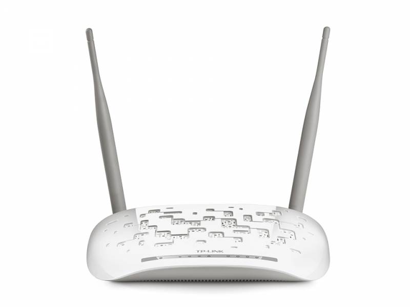 Сетевое оборудование TP-Link TD-W8961N(RU) Маршрутизатор со встроенным модемом ADSL2+, 300 Мбит/с, 2T2R, ADSL2/ADSL+, Annex A, 4 порта 100 Мбит/с