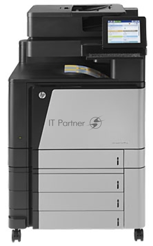 Цветное МФУ HP Color LaserJet Enterprise flow M880z+ A3, лазерный, принтер + сканер + копир + факс, ЖК 8.0, серо-черный (USB2.0, LAN)
