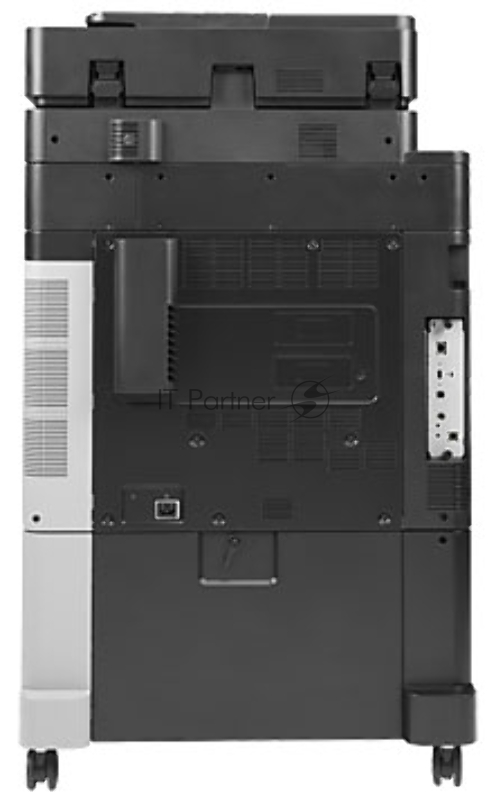 Цветное МФУ HP Color LaserJet Enterprise flow M880z+ A3, лазерный, принтер + сканер + копир + факс, ЖК 8.0, серо-черный (USB2.0, LAN)