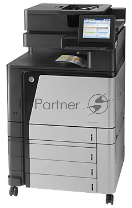 Цветное МФУ HP Color LaserJet Enterprise flow M880z+ A3, лазерный, принтер + сканер + копир + факс, ЖК 8.0, серо-черный (USB2.0, LAN)