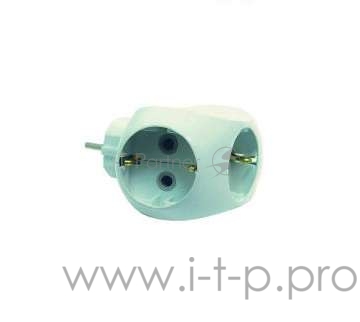 MAKEL 10015 Тройник 3 гнезда 16 А с заземлением круглый