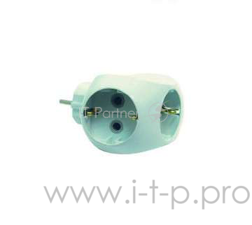 MAKEL 10015 Тройник 3 гнезда 16 А с заземлением круглый