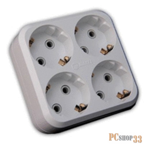 MAKEL 10001205 Разветвитель-квадрат 4 гнезда с заземлением