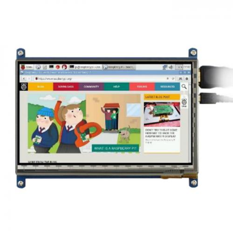 RA224 Монитор Waveshare 7 inch HDMI capacitive touchscreen LCD screen (IPS, 1024x600) for Raspberry Pi 3