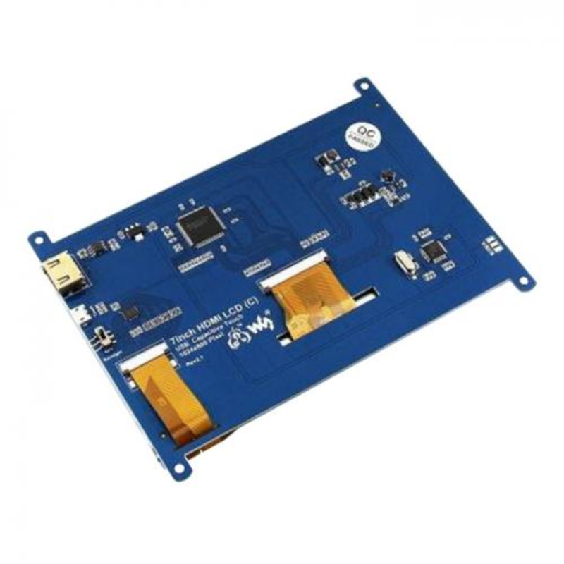 RA224 Монитор Waveshare 7 inch HDMI capacitive touchscreen LCD screen (IPS, 1024x600) for Raspberry Pi 3
