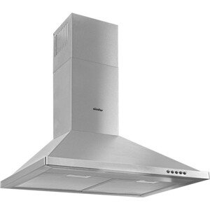 Каминная вытяжка Simfer 8662 SM монтируется к стене отвод / циркуляция Макс. производительность 500 куб. м/ч ширина для установки 60 см механическое управление тихий двигатель
