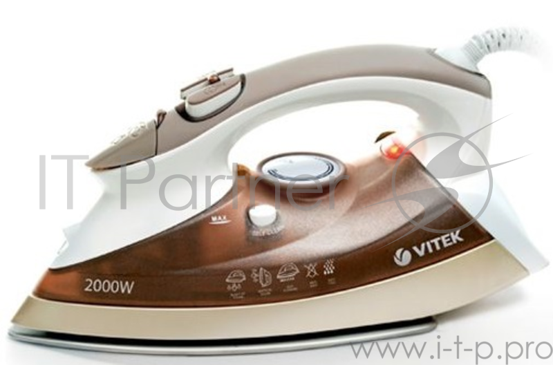 Утюг Vitek VT-1244-BN коричневый 2000W